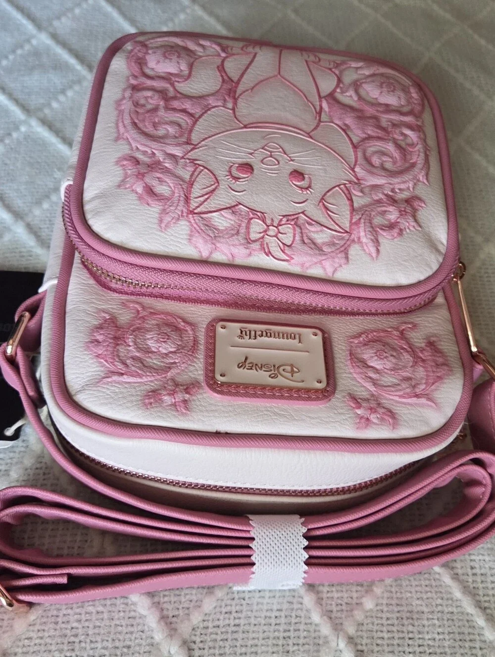 Loungefly Disney The Aristocats Marie Tonal Carving Crossbody Bag